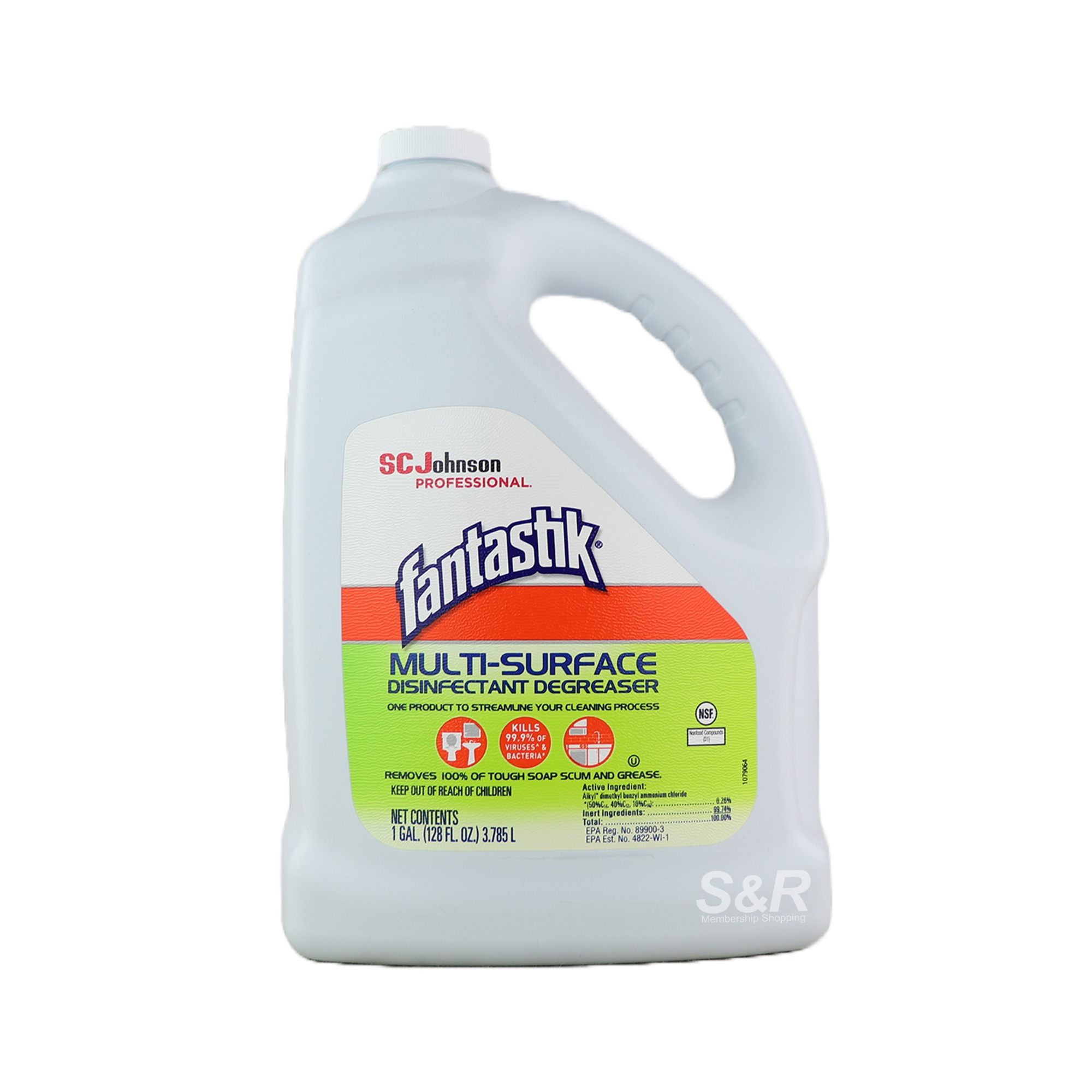 SC Johnson Professional Fantastik Multi-Surface Disinfectant Degreaser 3.785L SC Johnson Professional Fantastik Multi-Surface Disinfectant Degreaser 3.785L